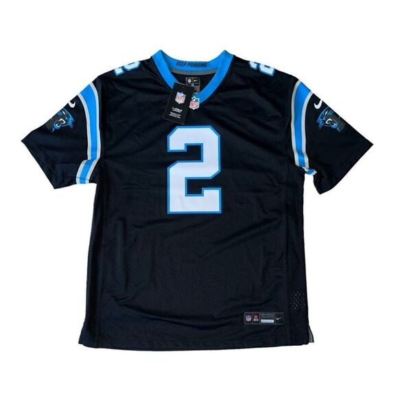 Nike On Field Carolina Panthers #2 DJ Moore Football Jersey Youth XL - Picture 1 of 9